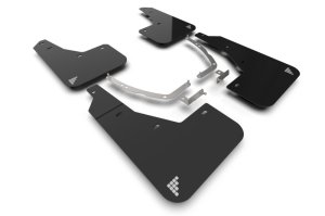 Hyundai Ioniq 5 Mud Flap - Rally Armor - UR Black Flap/Silver Battery Logo - Black - 2025+ Hyundai Ioniq 5 Mud Flap - Rally Armor - UR Black Flap/Silver Battery Logo - Black - 2025+